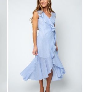 Bisouxx Ruffle Wrap Dress